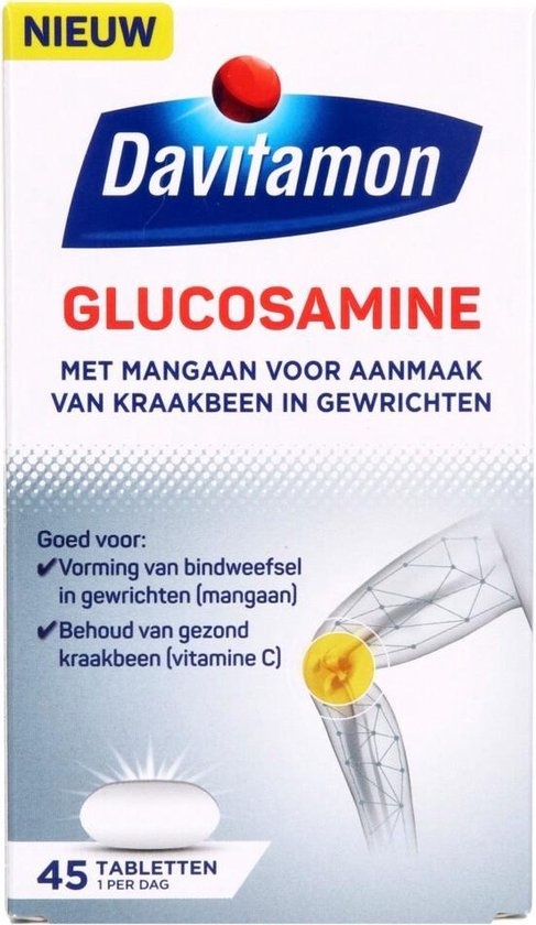 Davitamon - with glucosamine manganese Vitamin C - Food supplement - 45 tablets - Onlinevoordeelshop