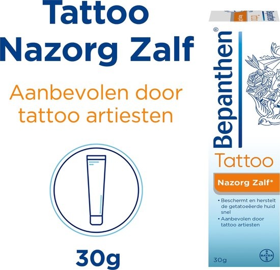 Bepanthen TATTOO Pommade pour un soin responsable de la peau tatouée, 30 grammes - Emballage endommagé