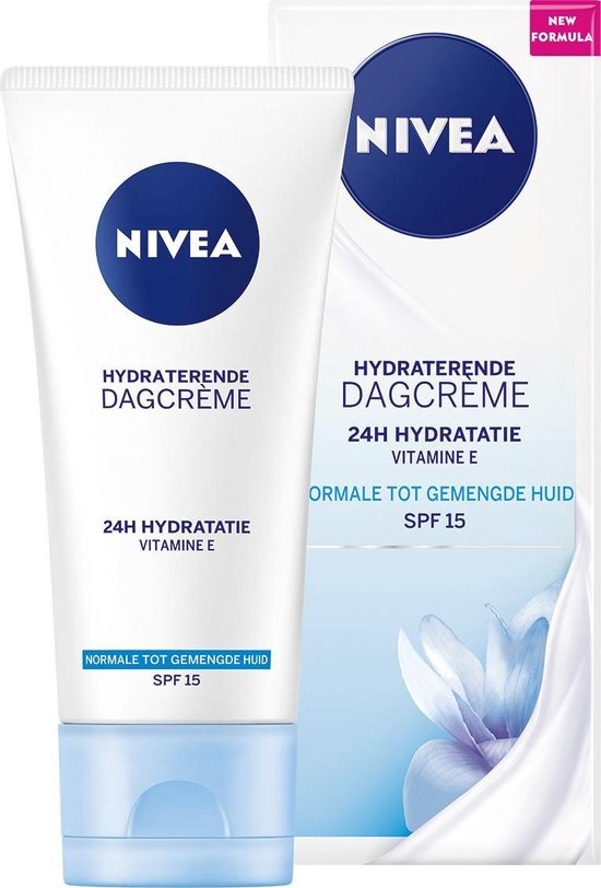 NIVEA Essentials Hydraterend Normale tot Gemengde Huid SPF 15 - 50 ml - Dagcrème - Verpakking beschadigd