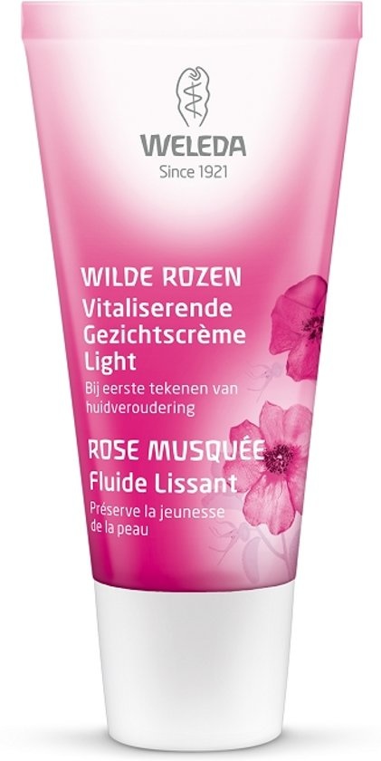 Weleda Wilde Rozen gezichtscrème Light 30 ml - Verpakking beschadigd