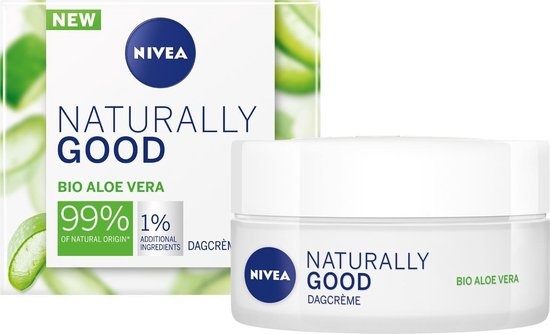 Nivea Naturally Good Dagcrème - 50 ml - met Biologische Aloë Vera - Verpakking beschadigd