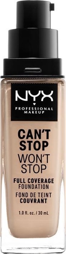 NYX Professional Make-up kann nicht aufhören wird nicht aufhören Foundation mit vollständiger Abdeckung - CSWSF02 Alabaster - Foundation - 30 ml
