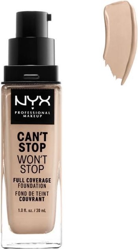 NYX Professional Make-up kann nicht aufhören wird nicht aufhören Foundation mit vollständiger Abdeckung - CSWSF02 Alabaster - Foundation - 30 ml