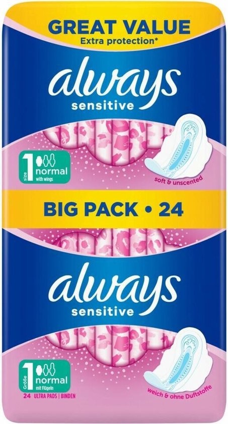 Serviettes hygiéniques Always Normal 24 pièces