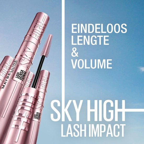 Maybelline Lash Sensational Sky High - Très Noir - Noir - Mascara Longueur - 9,6 ml