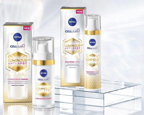 NIVEA Cellular Luminous Dagcrème Anti-Pigment  SPF50 -  Bescherming tegen Pigmentatie & Photo-aging - 40ml