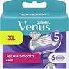 Gillette Venus Deluxe Rasierklingen mit glattem Wirbel für Frauen - 6 Nachfüllklingen