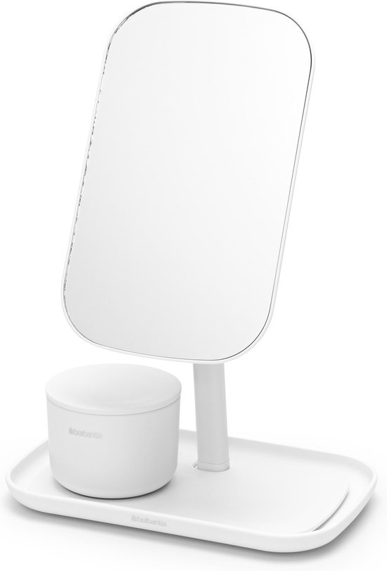 Brabantia ReNew Mirror avec plateau d'accessoires blanc - Emballage endommagé