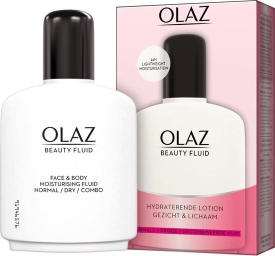 Olay Beauty Fluid Feuchtigkeitslotion für Gesicht und Körper - 200 ml