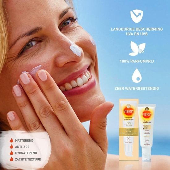 Vision Face Fluid - Zonnebrand voor het gezicht - SPF 50+ - 50 ml