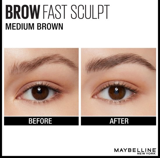 Maybelline Brow Fast Sculpt - 04 Mittelbraun - Braune Augenbrauen-Wimperntusche