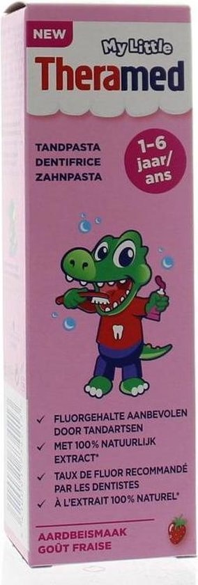 Theramed Junior - 50 ml - Toothpaste Strawberry flavor 1-6 years - Packaging damaged