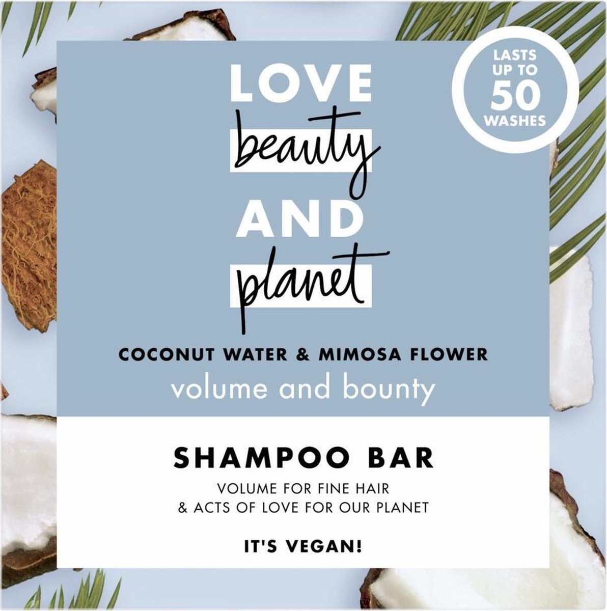 Barre Shampoing Eau de Coco & Fleur de Mimosa Volume & Bounty 90 gr