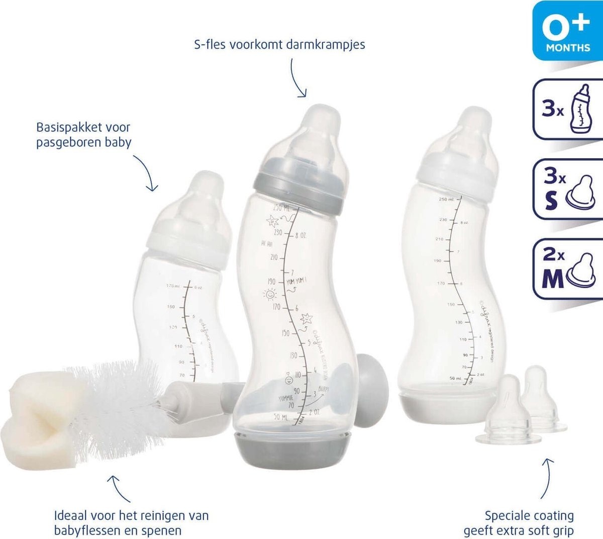 Difrax Natural Newborn Starter Set - 5-piece