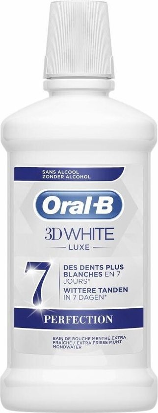 Oral-B 3D White Bain de Bouche Luxe PERFECTION - 500 ml