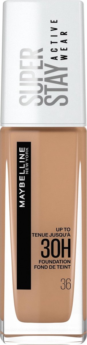 Maybelline SuperStay 30H Active Wear Foundation - 36 Warm Sun - Fond de Teint - 30ml