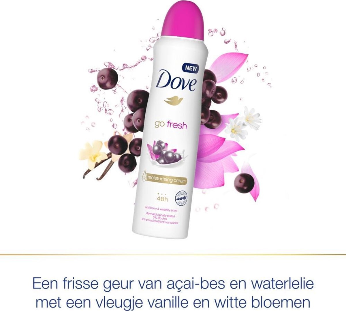 Dove Deodorant Spray Go Fresh Acai Berry and Waterlily 150ml