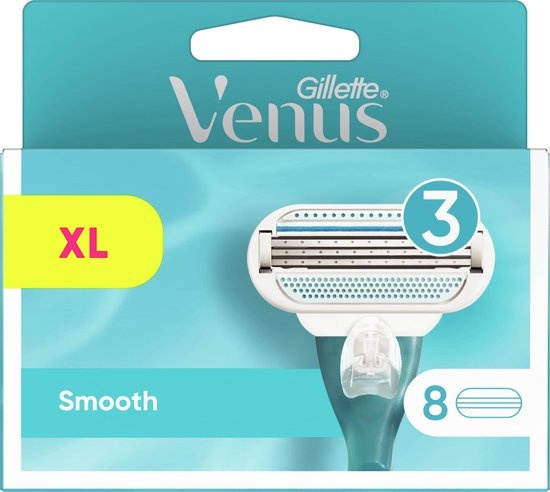 Lames de rasoir Gillette Venus Smooth pour femmes - 8 recharges de lames