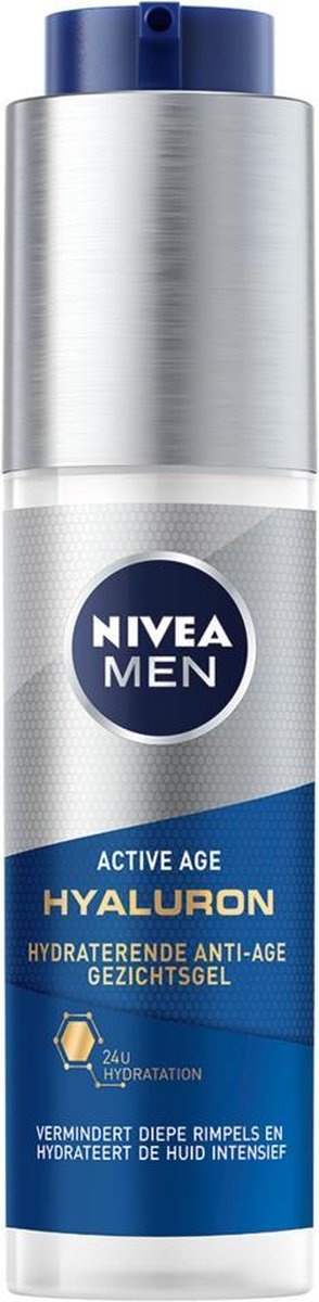 NIVEA MEN Hyaluron Gel Hydratant Anti-Âge pour le Visage - 50ml