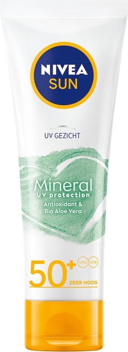 NIVEA SUN UV-Gesichts-Mineral-UV-Schutzlotion LSF 50+ - 50ml