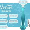 Gillette Venus Smooth Shaving System For Women - Razor Blade + 5 Refill Blades - Packaging Damaged