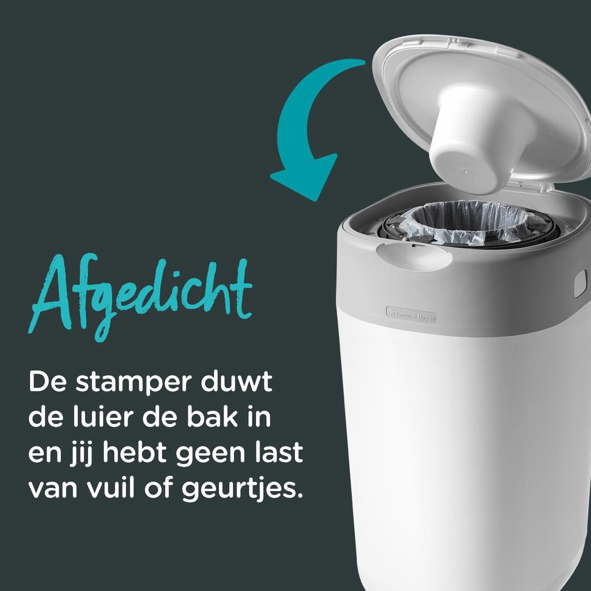 Tommee Tippee Twist & Click Luieremmer - Sangenic Tec - Blauw - Verpakking beschadigd