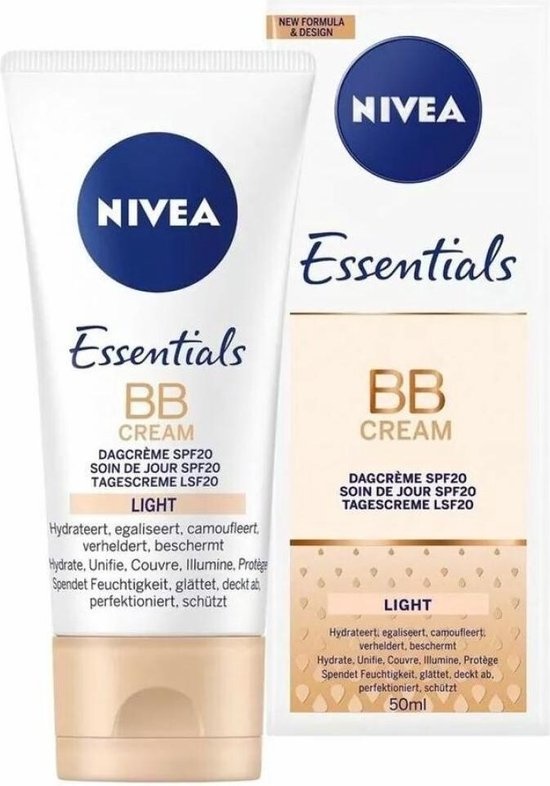 NIVEA Essentials BB Cream Light SPF 15 - 50 ml - Crème de jour - Emballage endommagé