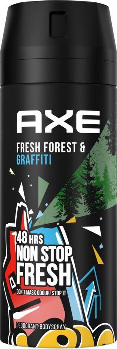 openbaar Samuel Trillen Ax Fresh Forest & Graffiti Body Spray Deodorant - 150 ml -  Onlinevoordeelshop
