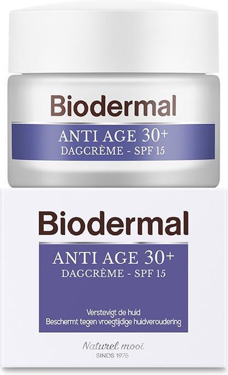 Biodermal Anti Age 30+ - Crème de Jour Anti-âge - SPF15 - 50ml - Emballage abimé