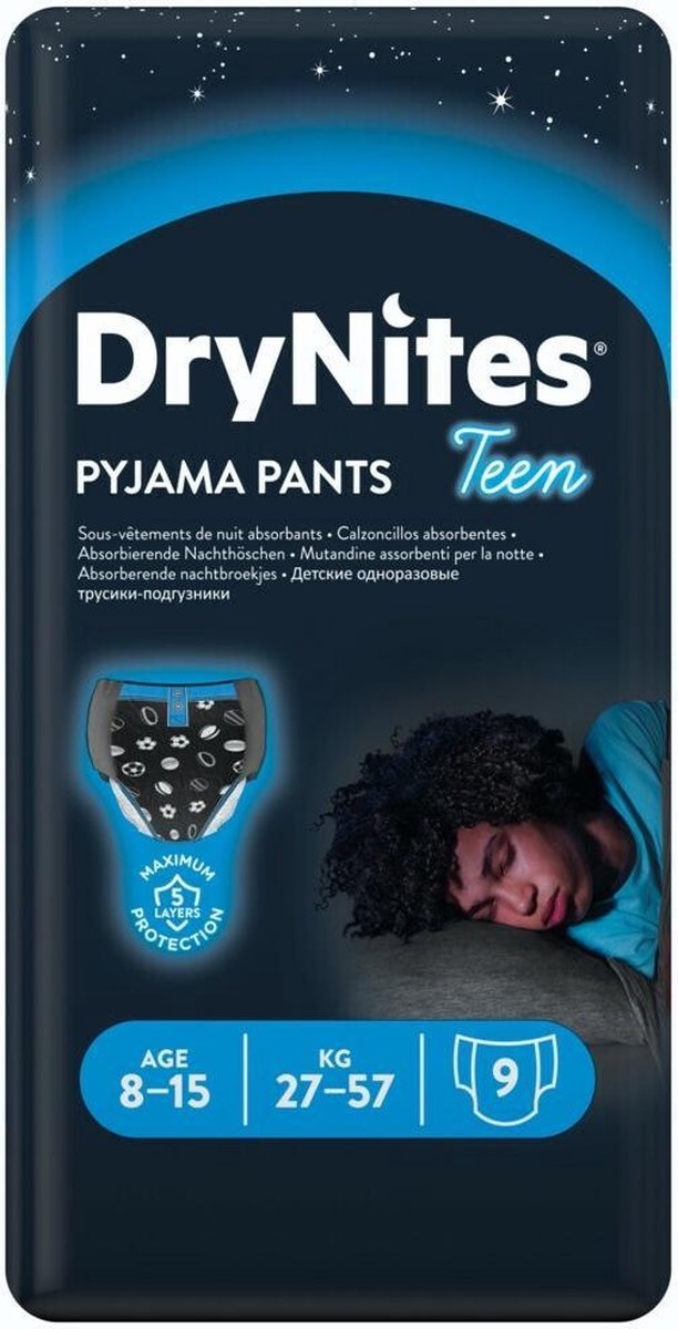 Pantalon à couches DryNites pour garçons de 8 à 15 ans - Onlinevoordeelshop