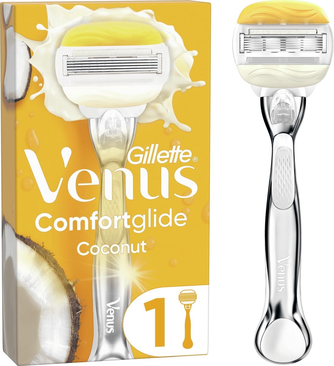 Gillette Venus Comfortglide Coconut Shaving System For Women - Razor - Packaging Damaged