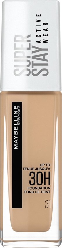 Maybelline SuperStay 30H Active Wear Foundation - 31 Warm Nude - Fond de teint - 30ml (anciennement Superstay 24H Foundation)