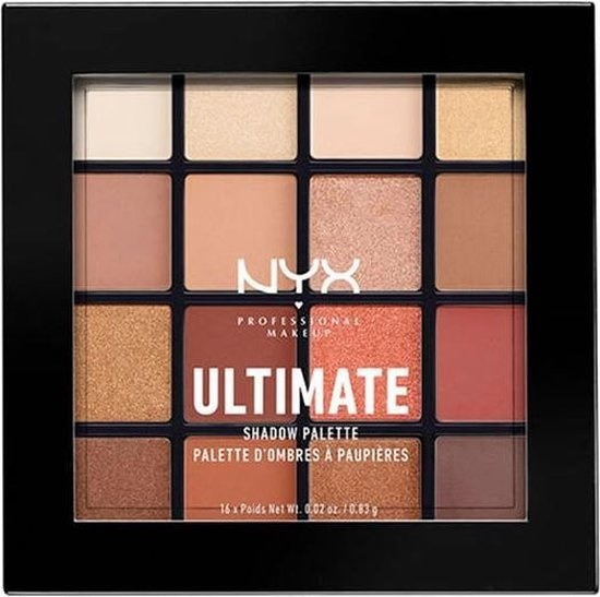 NYX Professional Makeup Ultimate Shadow Palette Lidschatten-Palette – Warm Neutrals USP03