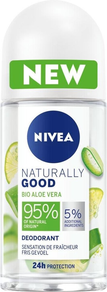 Nivea Deodorant Roller Naturally Good Aloe Vera 50 ml