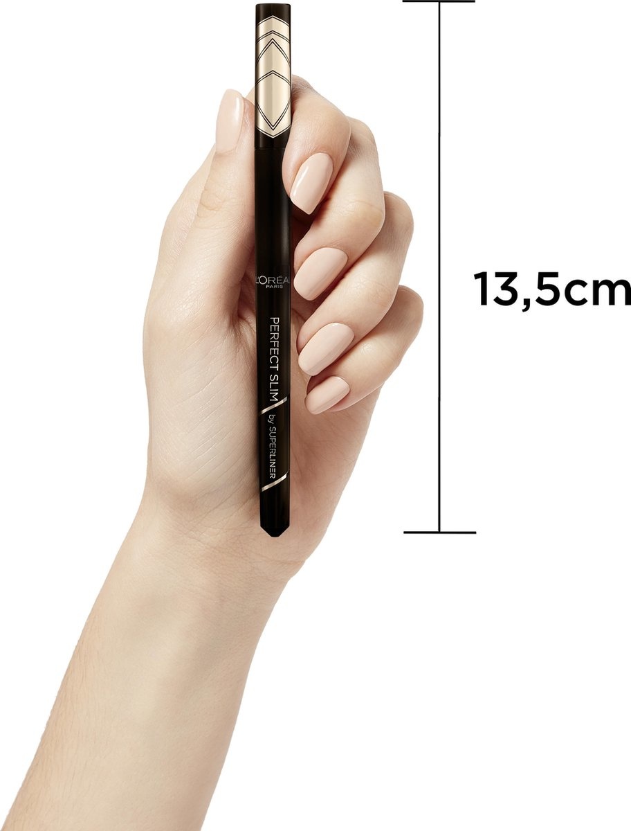 L'Oréal Paris - Superliner Perfect Slim - Intensives Schwarz - Schwarzer Pen Eyeliner - 4,7 ml