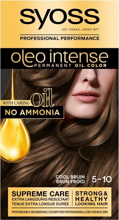 SYOSS Color Oleo Intense 5-10 Cool Brown hair dye - Onlinevoordeelshop