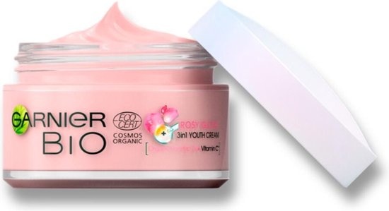 Garnier Bio Rosy Glow 3en1 – 50ml - Emballage endommagé