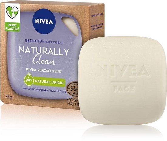 NIVEA Naturally Clean Face Bar Beruhigend 75 gr