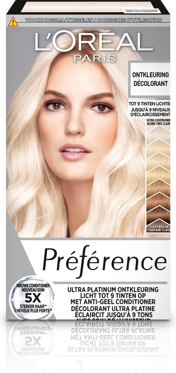 L'Oréal Paris Préférence Ultra Platinum - Blond Platine - Décoloration