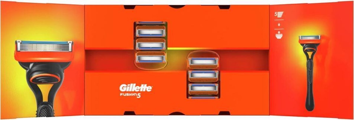 Gillette Fusion5 Men's Razor Blades - 8 Blade Refills - Packaging Damaged