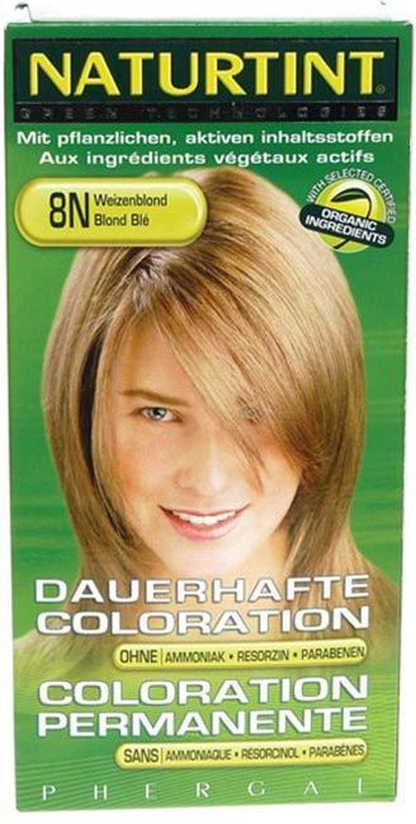 Naturtint 8N - Blond Germe de Blé - Teinture pour Cheveux - Emballage endommagé