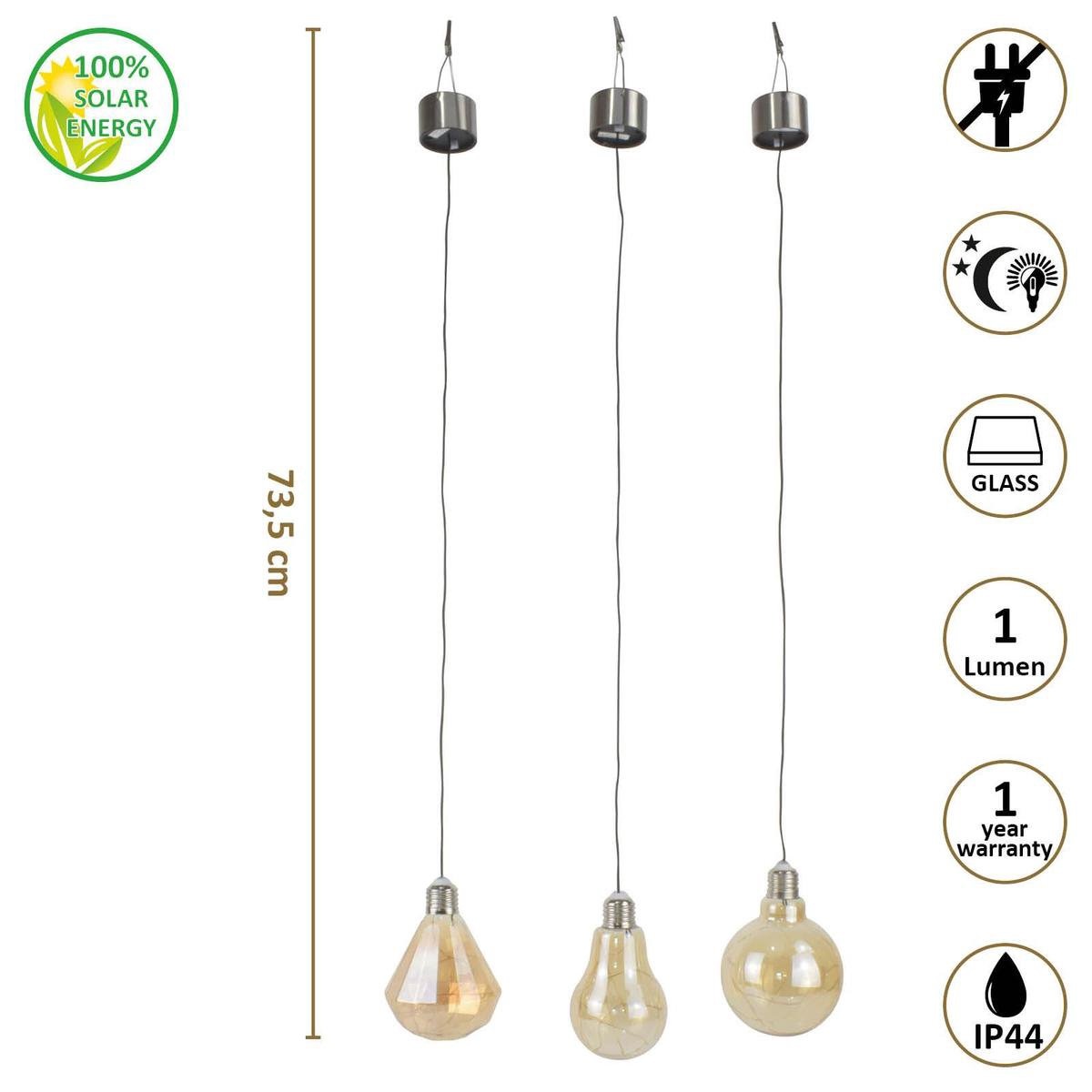 Ampoule solaire O'Daddy SHAM - éclairage d'ambiance LED blanc/chaud