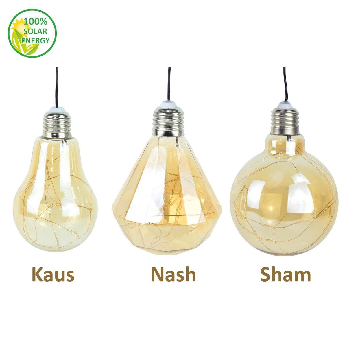 Ampoule solaire O'Daddy SHAM - éclairage d'ambiance LED blanc/chaud