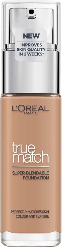 Fond de Teint True Match L'Oréal Paris - Sable Doré 5.W - Couvrance Naturelle - 30 ml