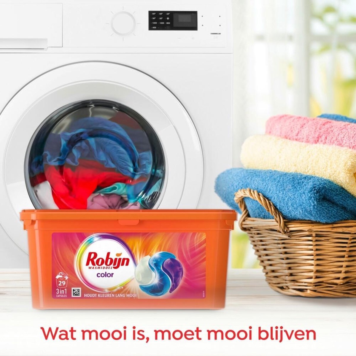 Robijn Color 3 in 1 Waschkapseln speziell für Buntwäsche - 29 Wäschen