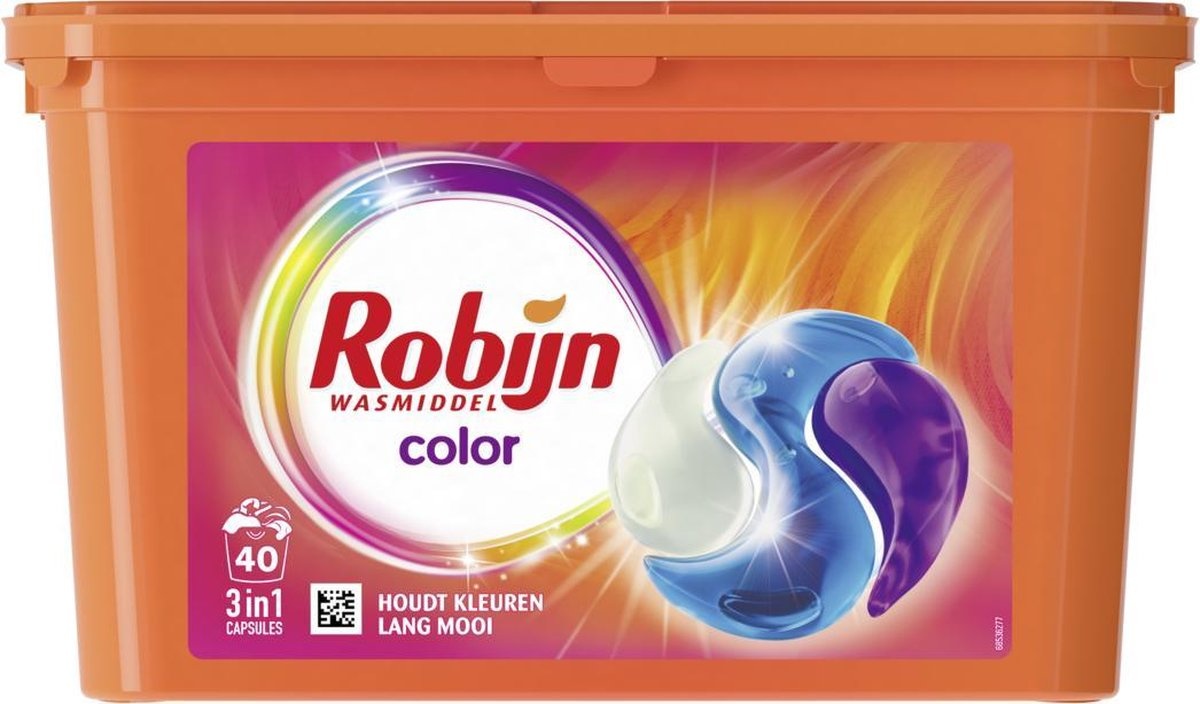 Robijn Color 3 in 1 Washing Capsules - 40 washes - Quarterly box
