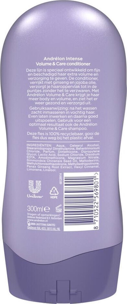 Après-shampooing Volume & Soin Intense Andrélon - 300 ml