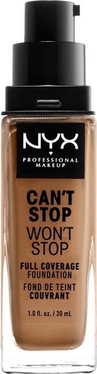 NYX Professional Makeup Can't Stop Won't Stop Full Coverage Foundation - Neutral Tan CSWSF12.7 - Foundation - 30 ml - Bruin