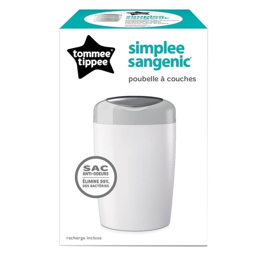 Tommee Tippee Simplee Sangenic Nappy Bucket - Gray