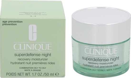 Clinique Superdefense Night Recovery Moisturizer Night Cream - 50 ml - Oily Skin